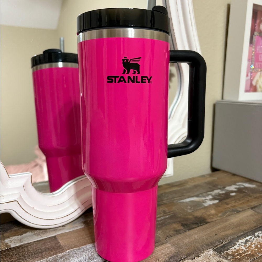 Stanley Vibrant Pink Mug with Black Handle